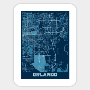 Orlando - United States Peace City Map Sticker